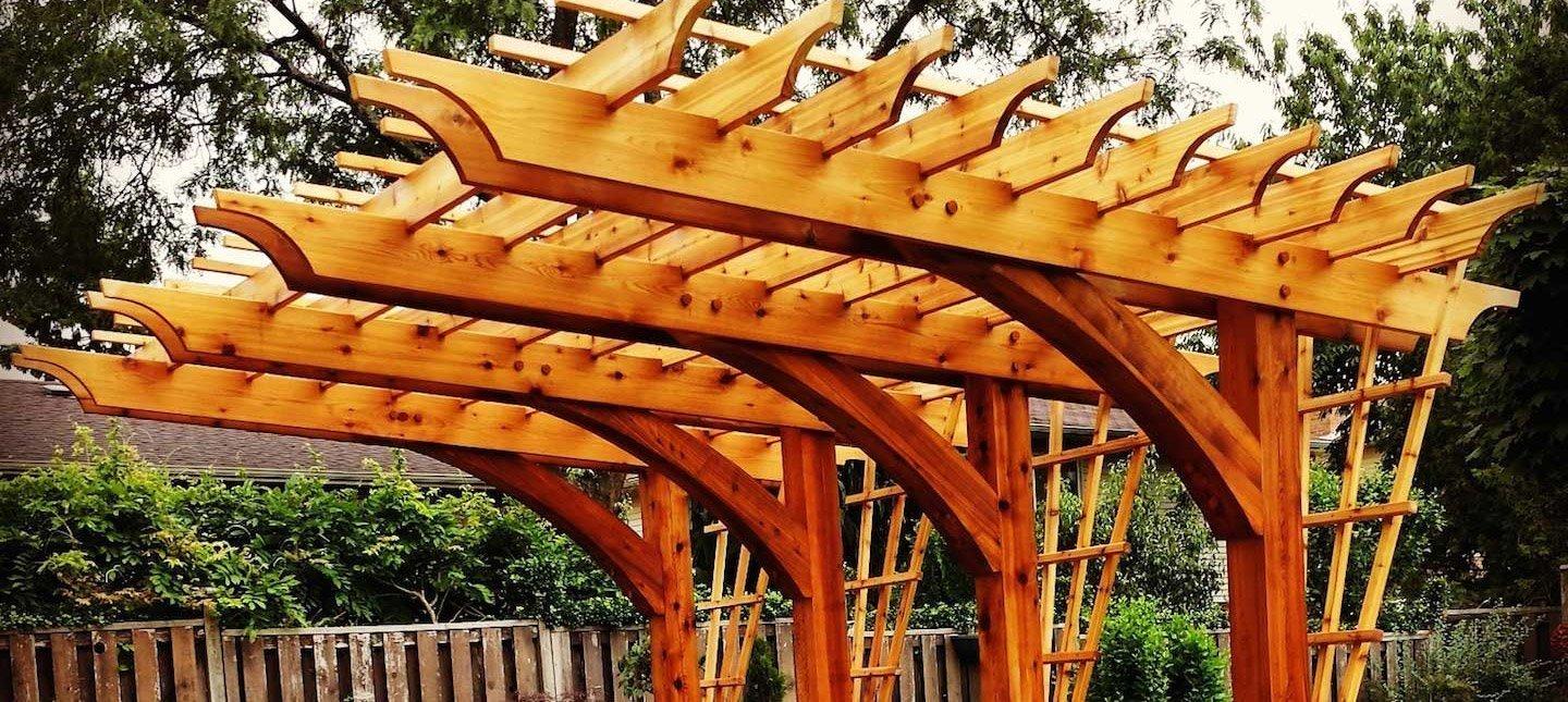 cedar pergola and timbers